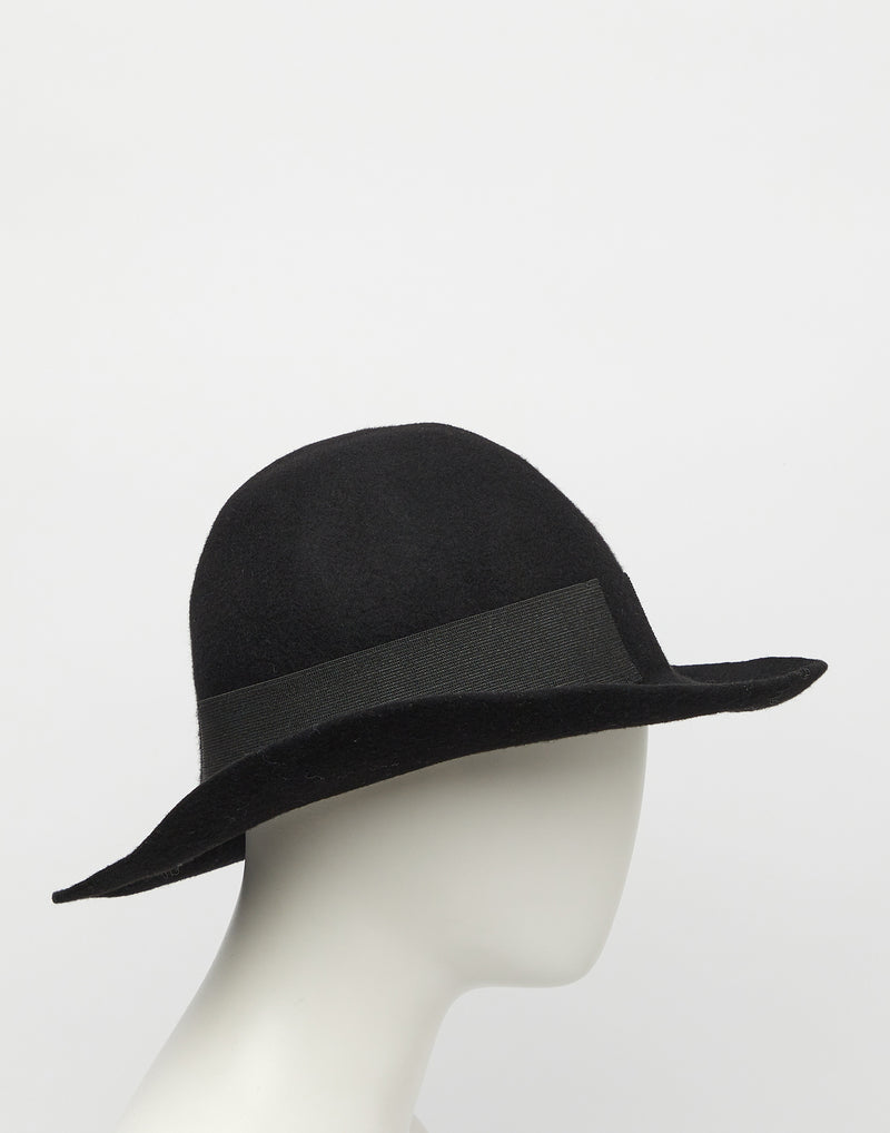 Black Lazy EB Felt Hat