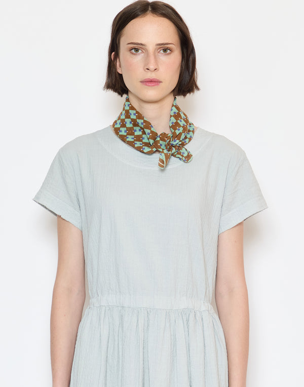 Bronze Small Cotton Square Scarf