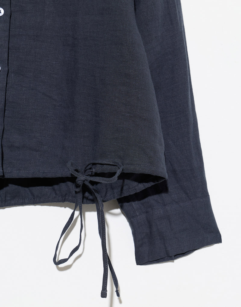 Ink Linen Hem Shirt