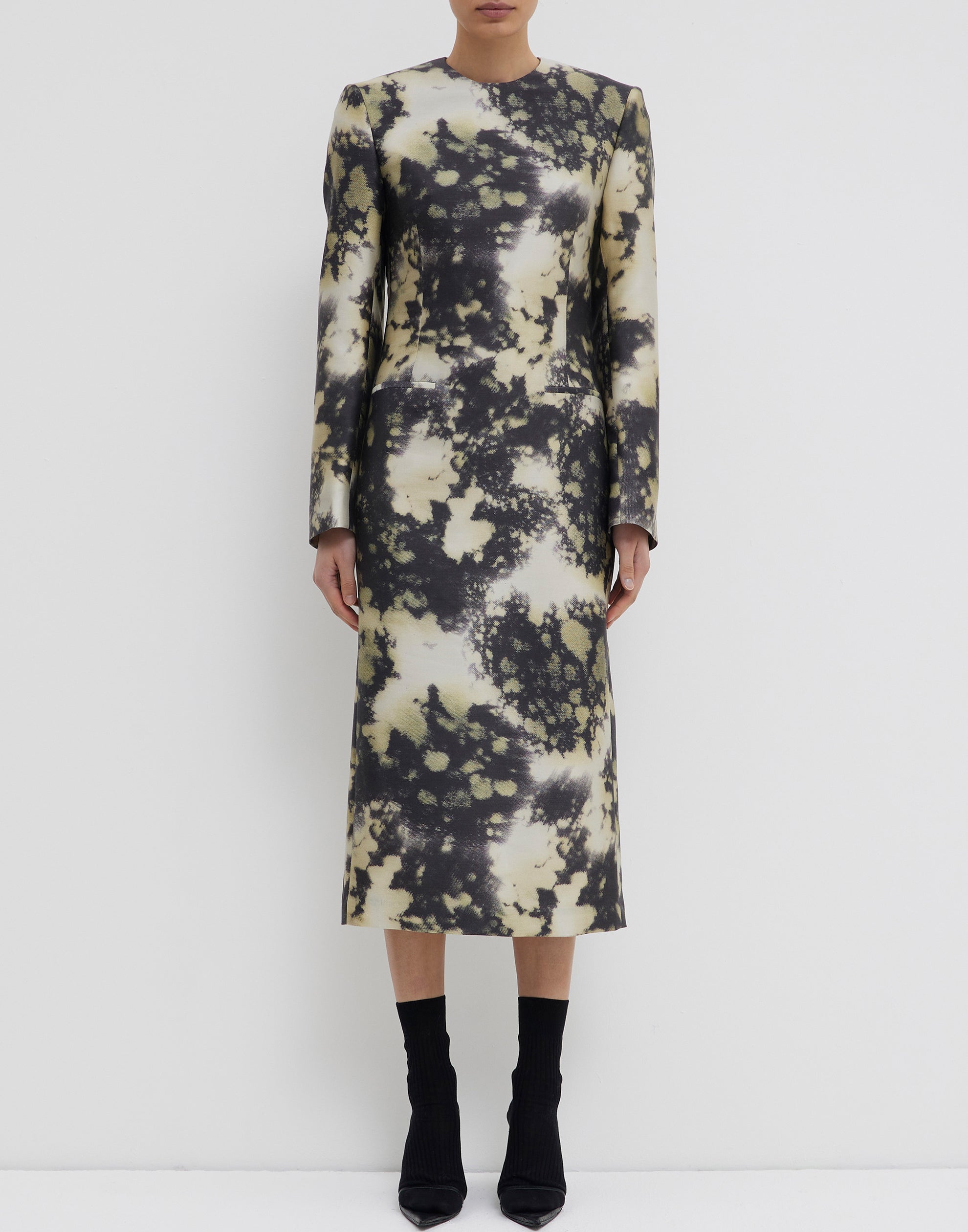 Jasper Silk Wool Dina Tailored Dress