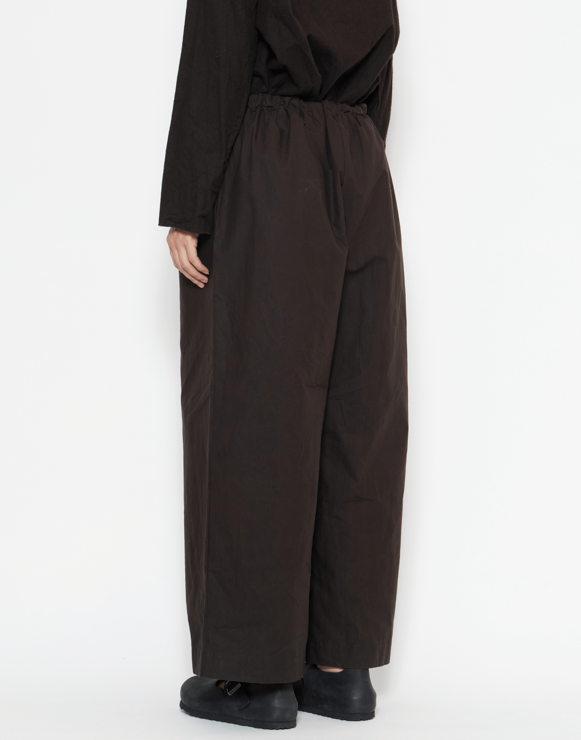 Bitter Chocolate Waxed Cotton Pants