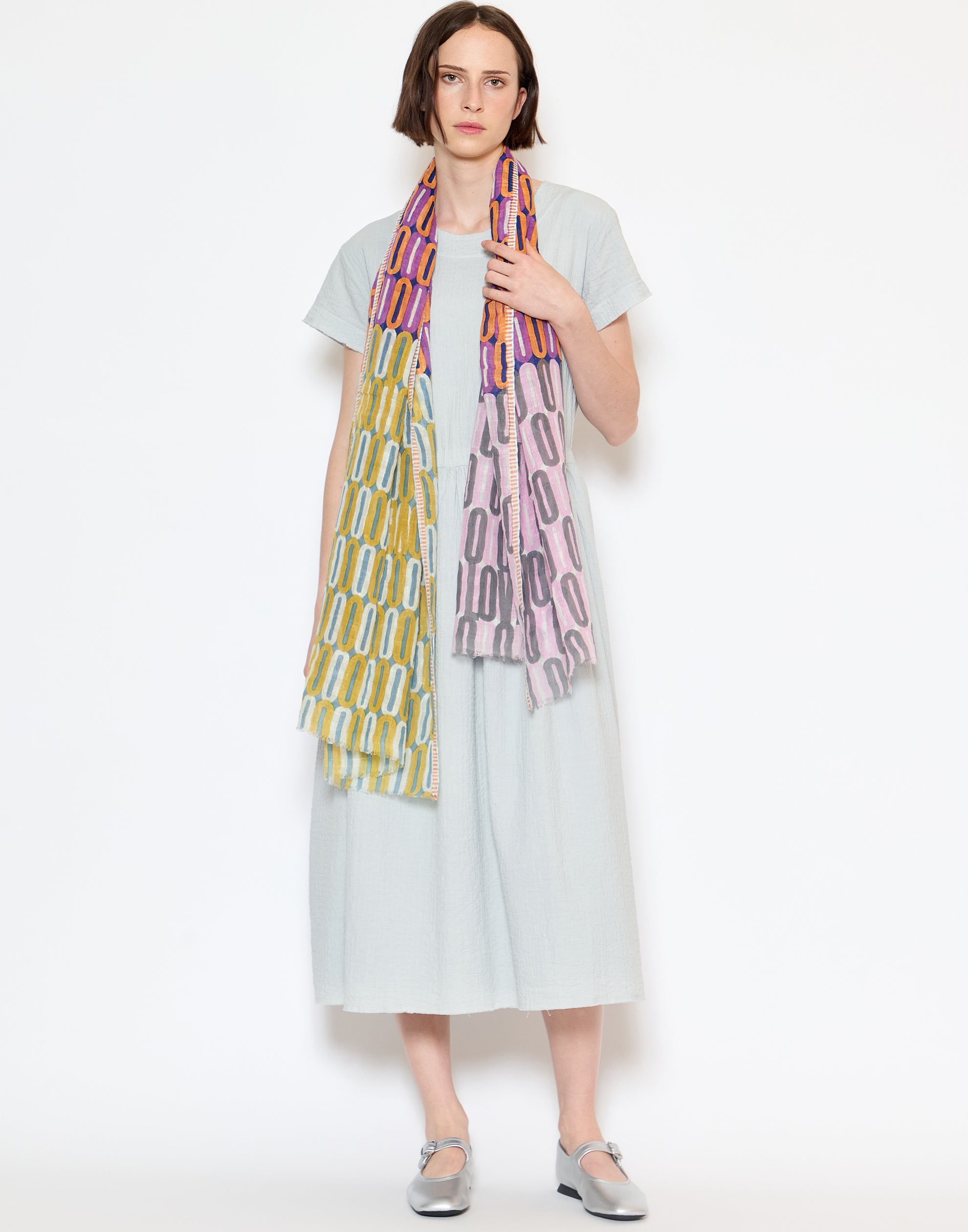 Sunset Linen & Cotton Scarf