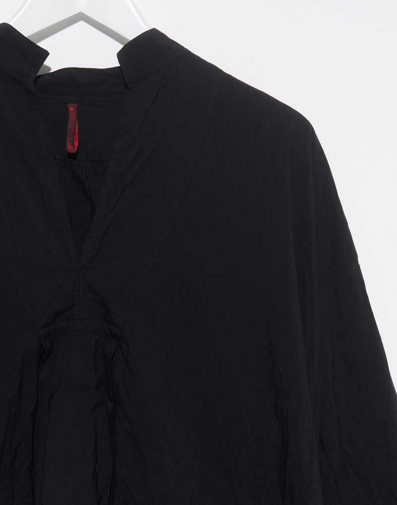 Black Cotton Kora Lavato Shirt