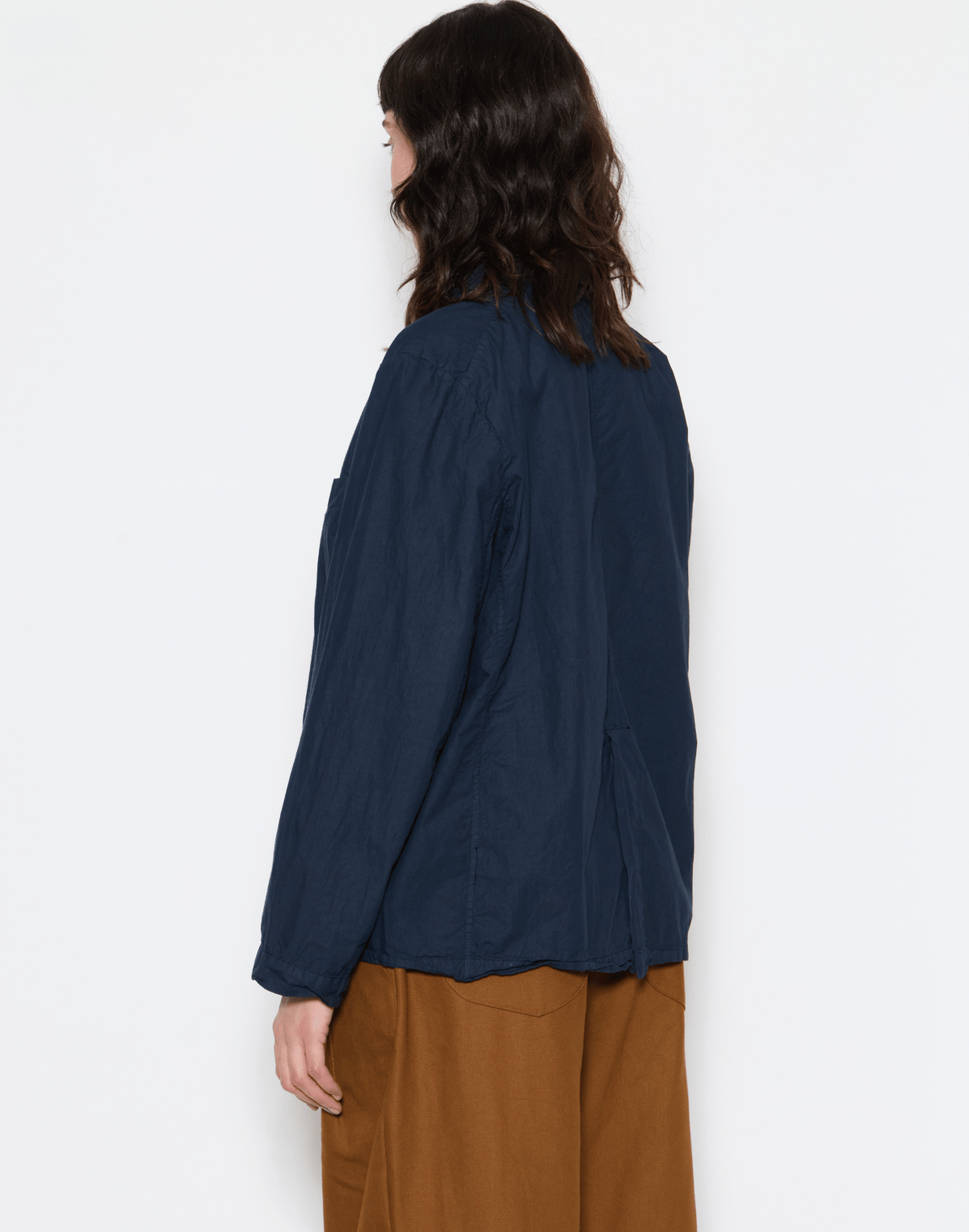 Navy Cotton Dominique Blazer