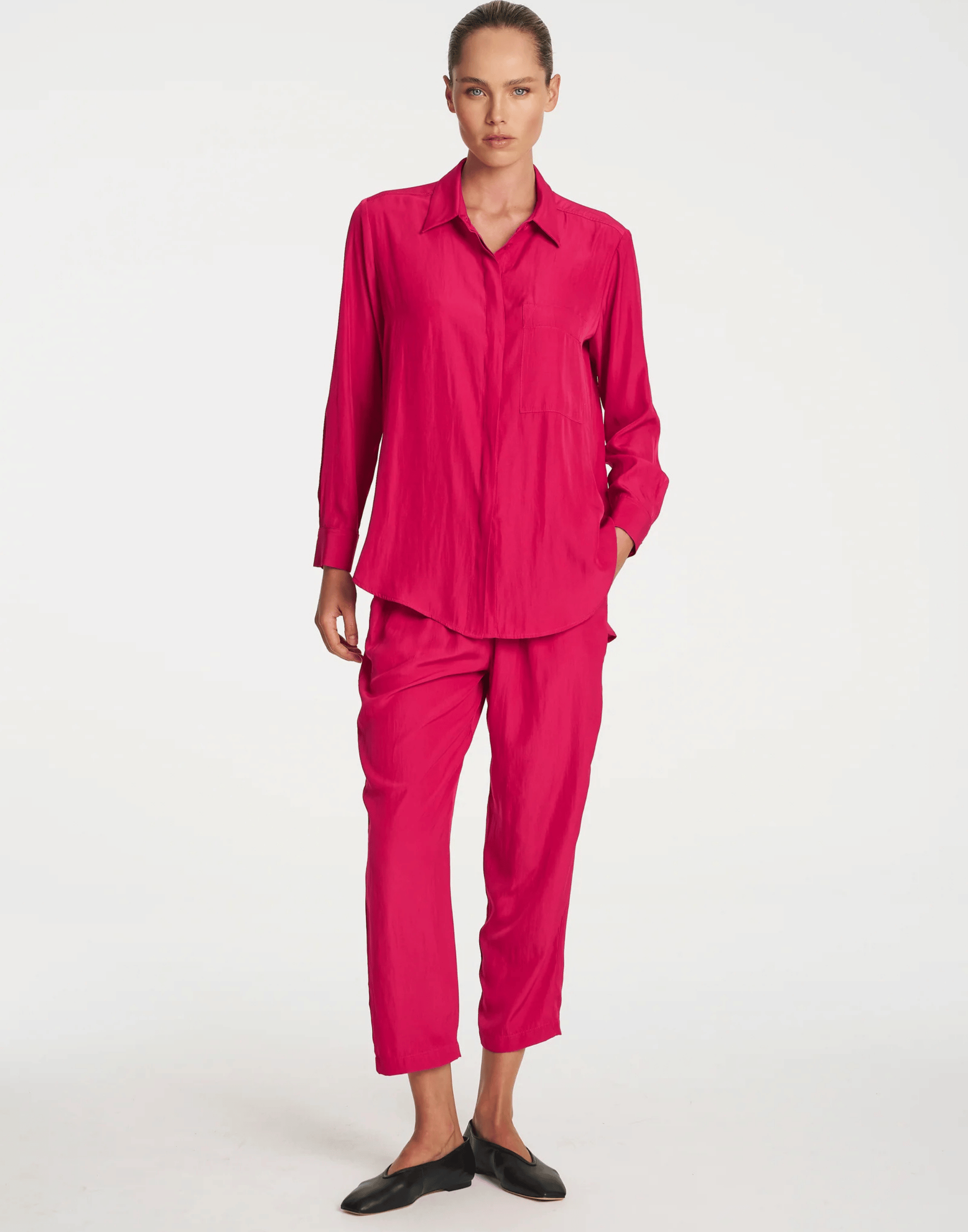 Teaberry Technical Fabric Pocket Shirt