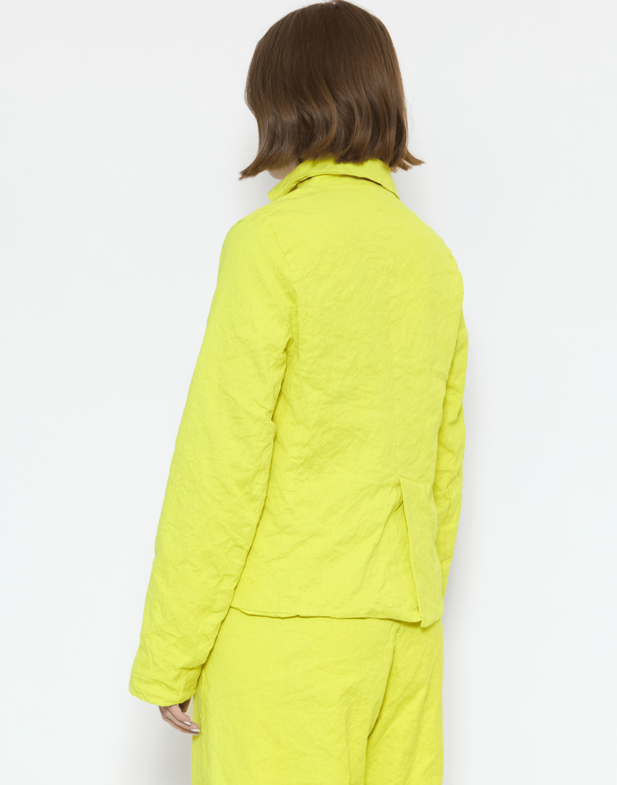 Lime Cotton Blend Jacqueline Jacket