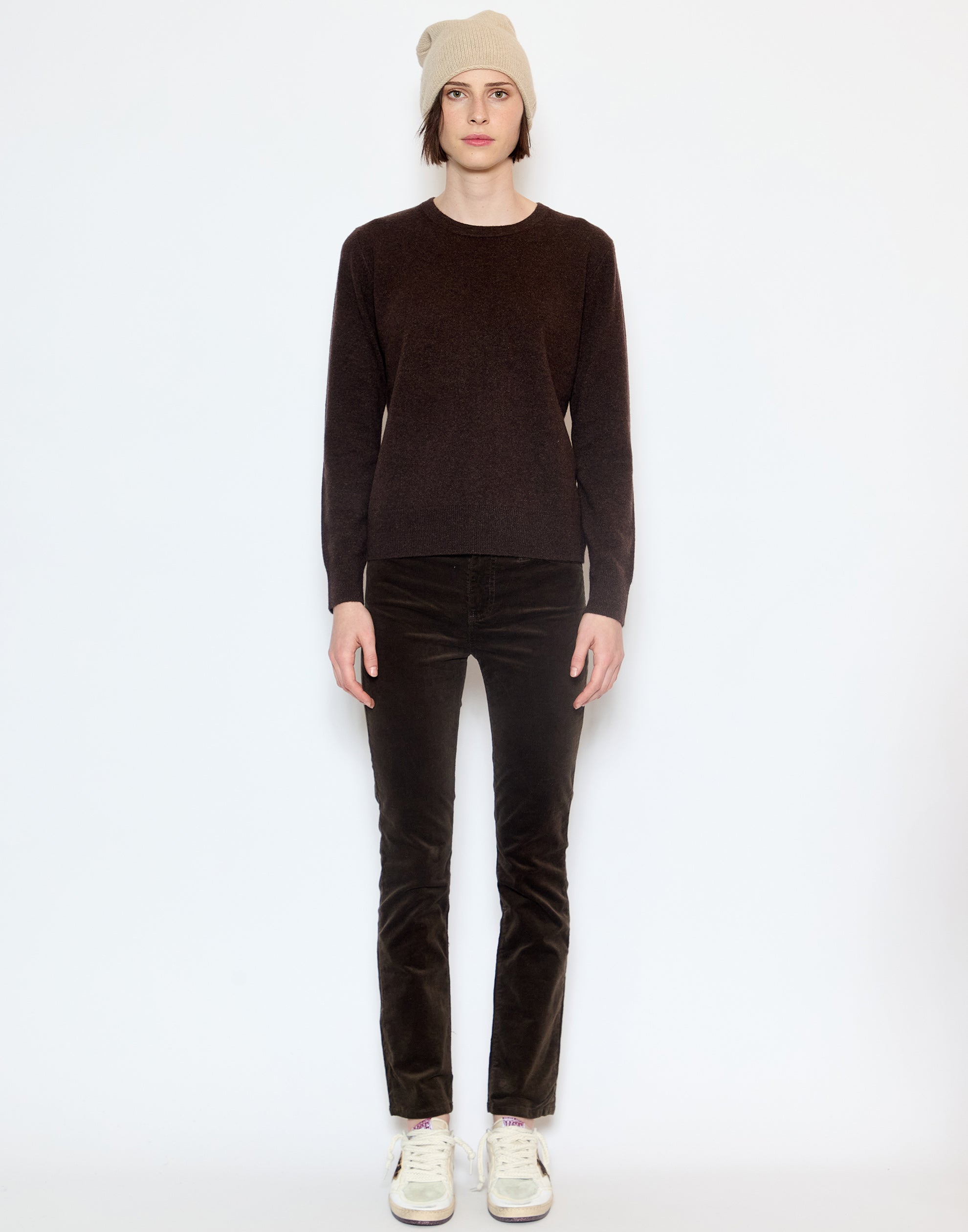 Chocolate Cashmere Essential Pullover