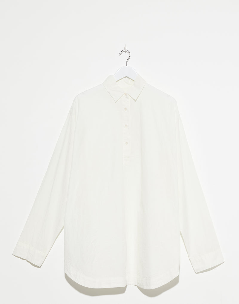 White Cotton Tippy Shirt
