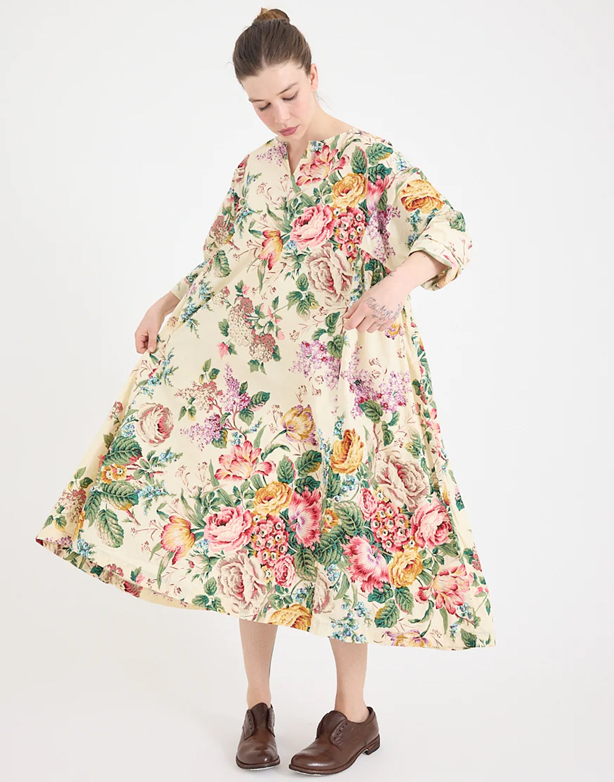 Floral Print Cotton Naomi Dress