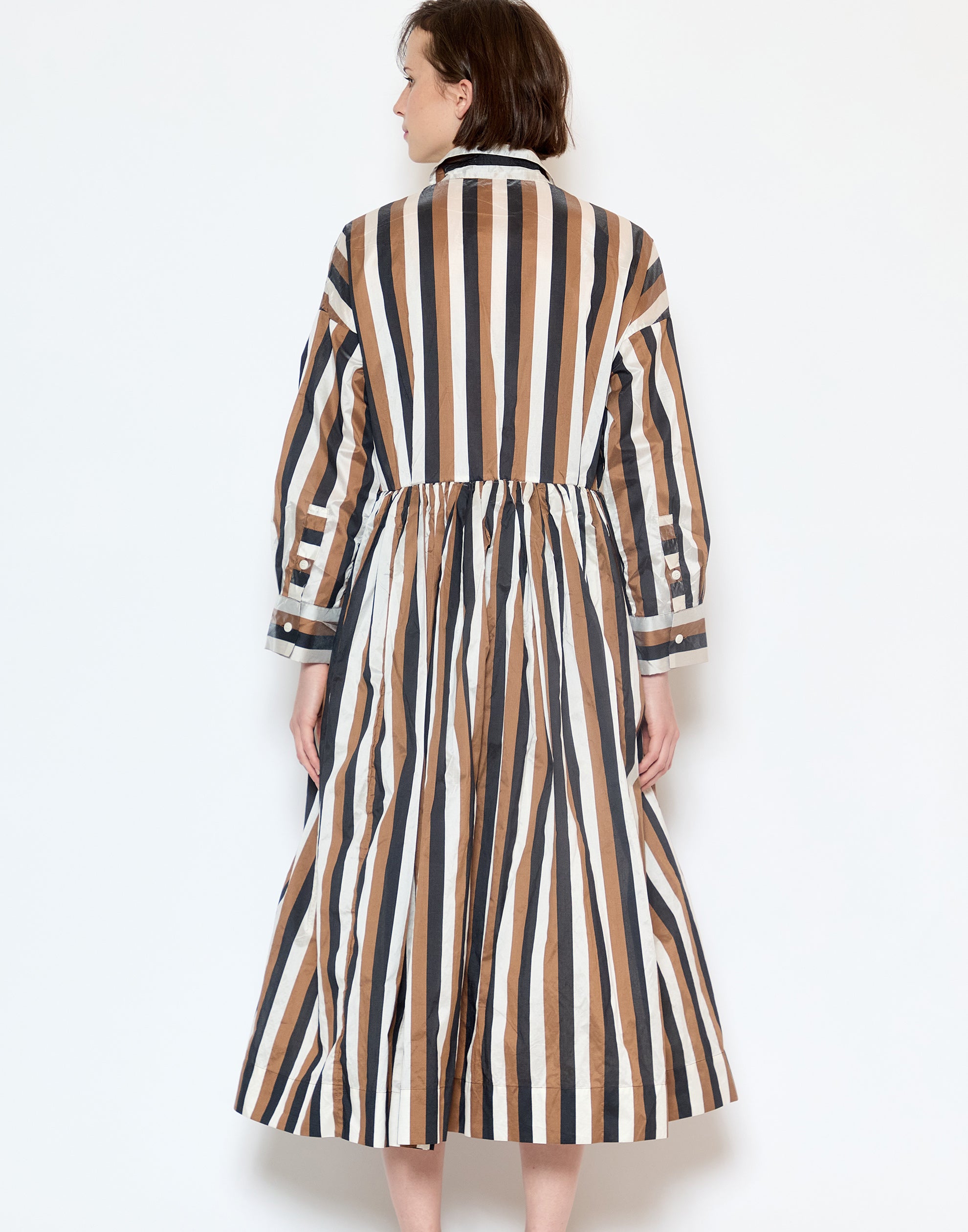 As Is Stripe Taffeta Stephanie Dress