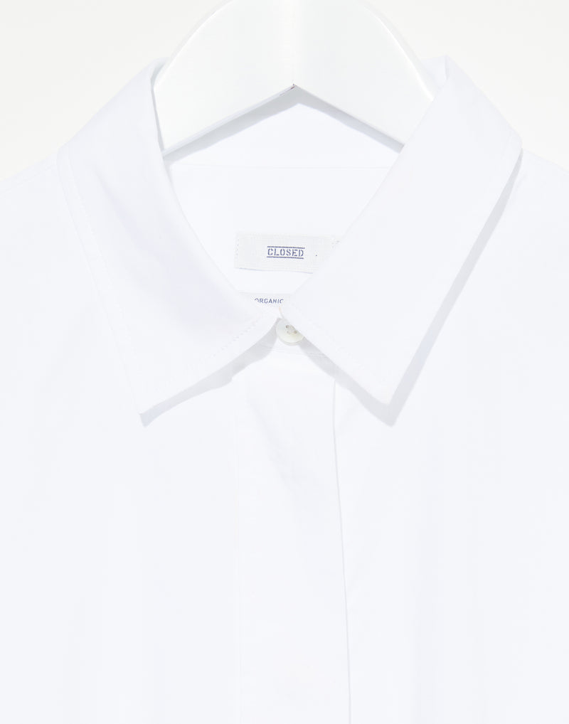 White Cotton Poplin Classic Shirt