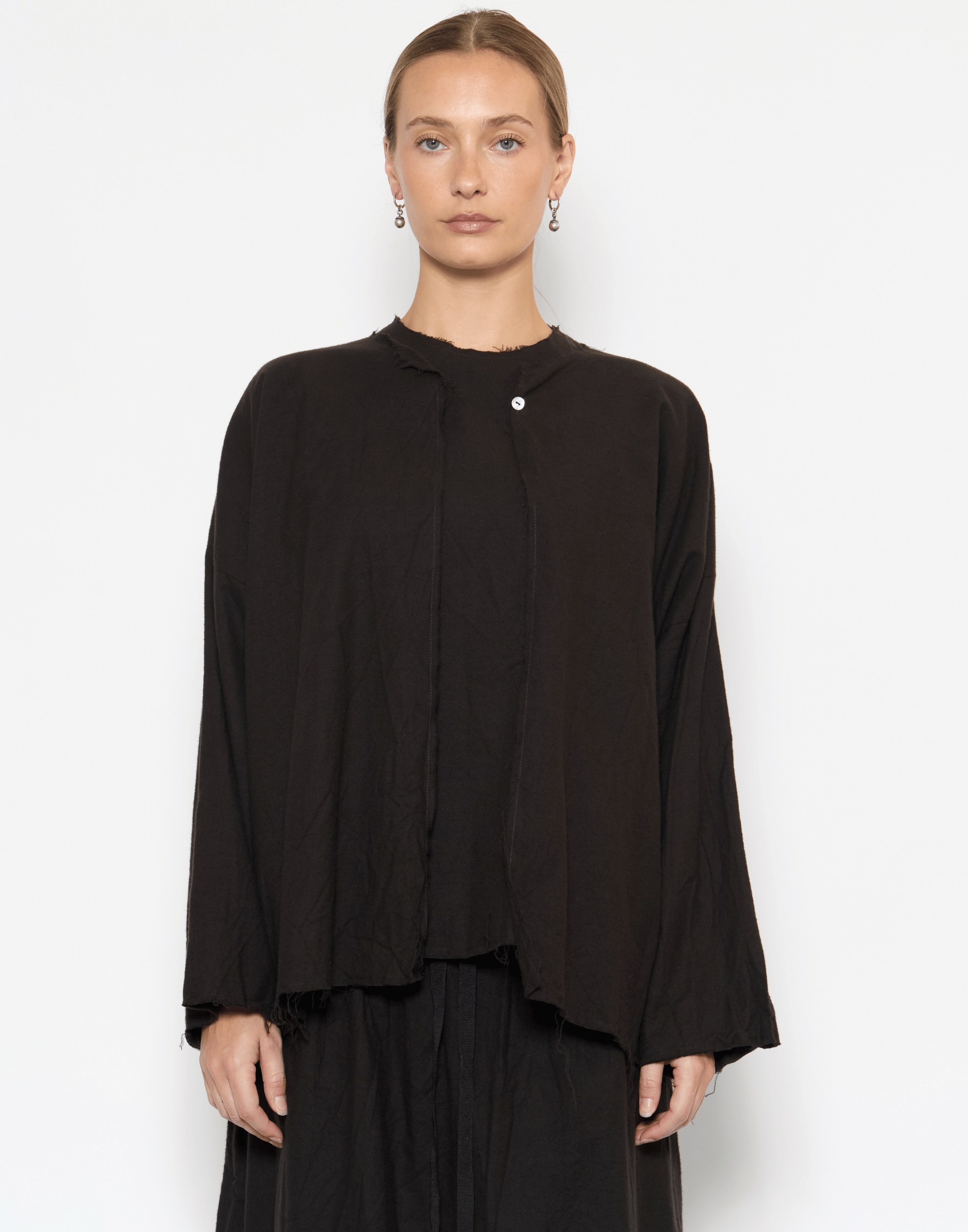 Bitter Chocolate Cotton Flannel Open Top