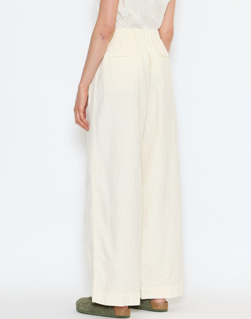 Parchment Cotton & Linen Corrine Trousers