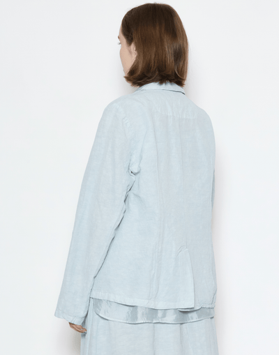 Moonish Blue Linen Viscose Chaka Jacket