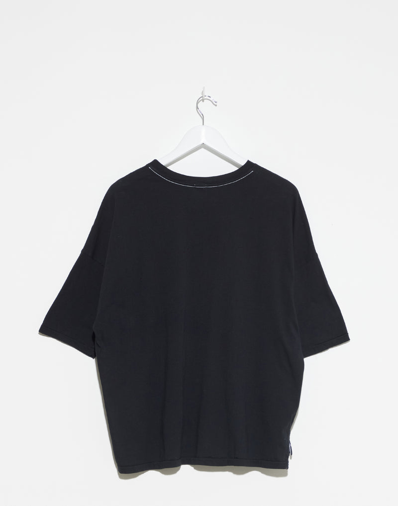 Black Slouch Side Step T-Shirt