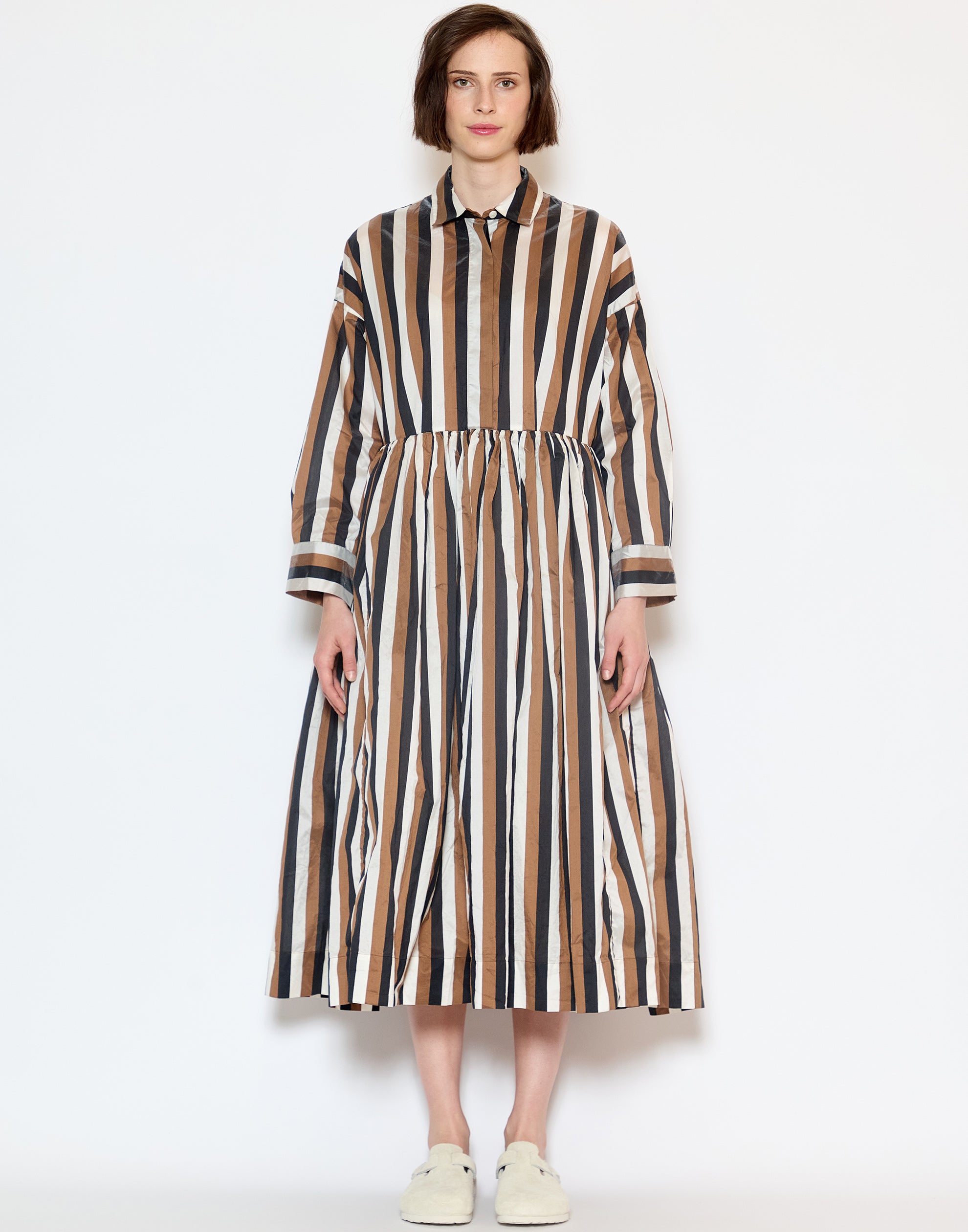 As Is Stripe Taffeta Stephanie Dress