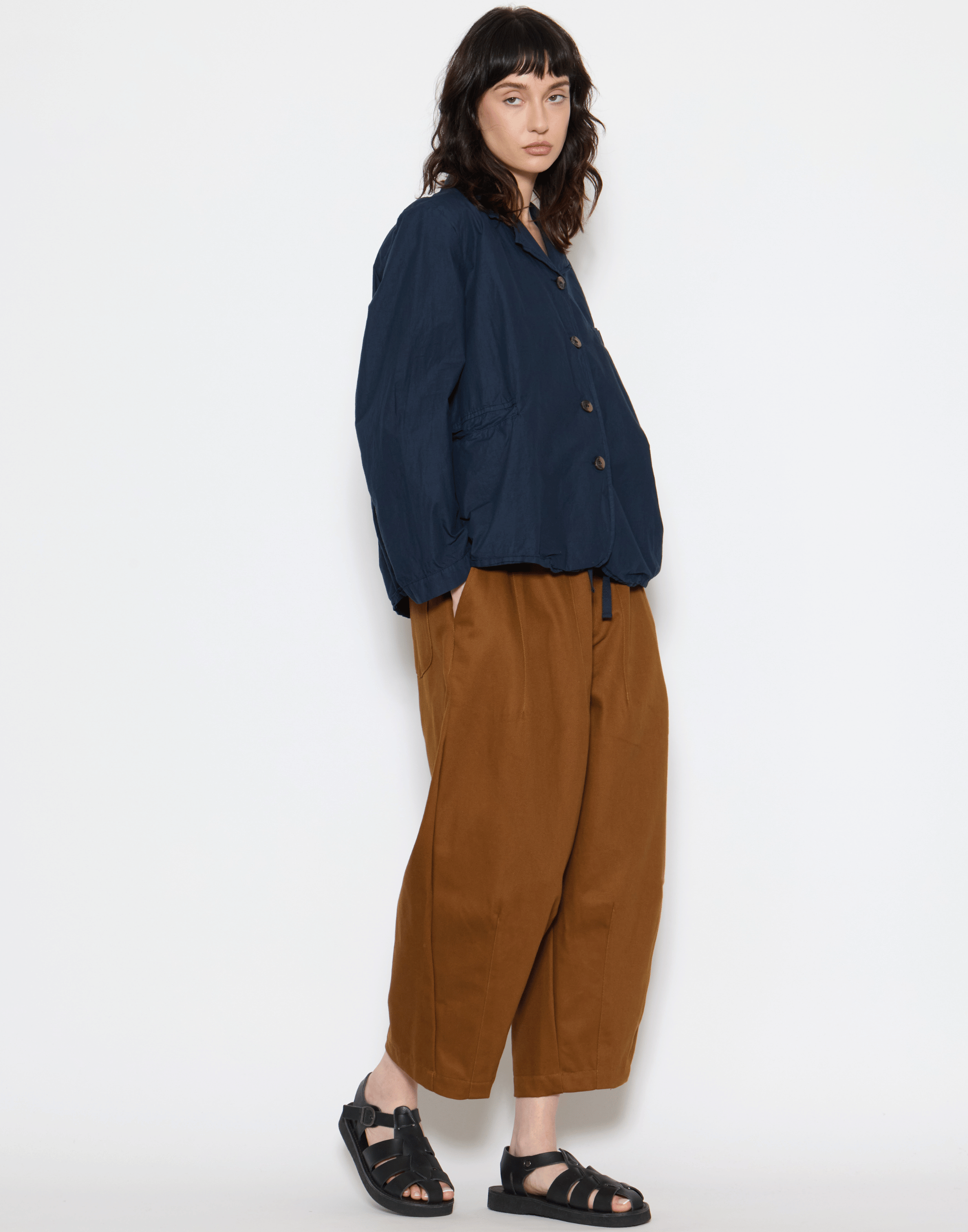 Navy Cotton Dominique Blazer
