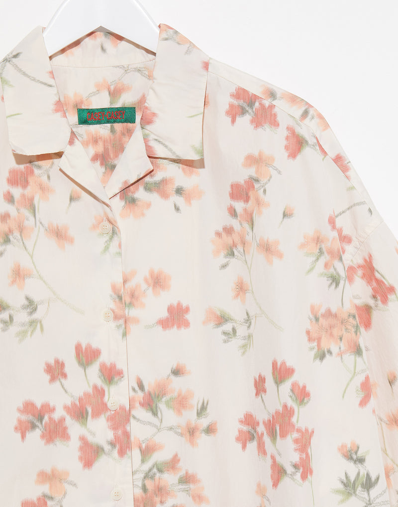 Floral Ikat Cotton Blend April Shirt