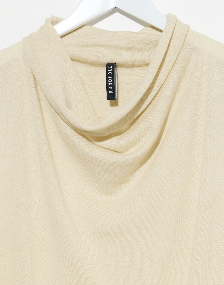 Bone Linen & Wool Knitted Top