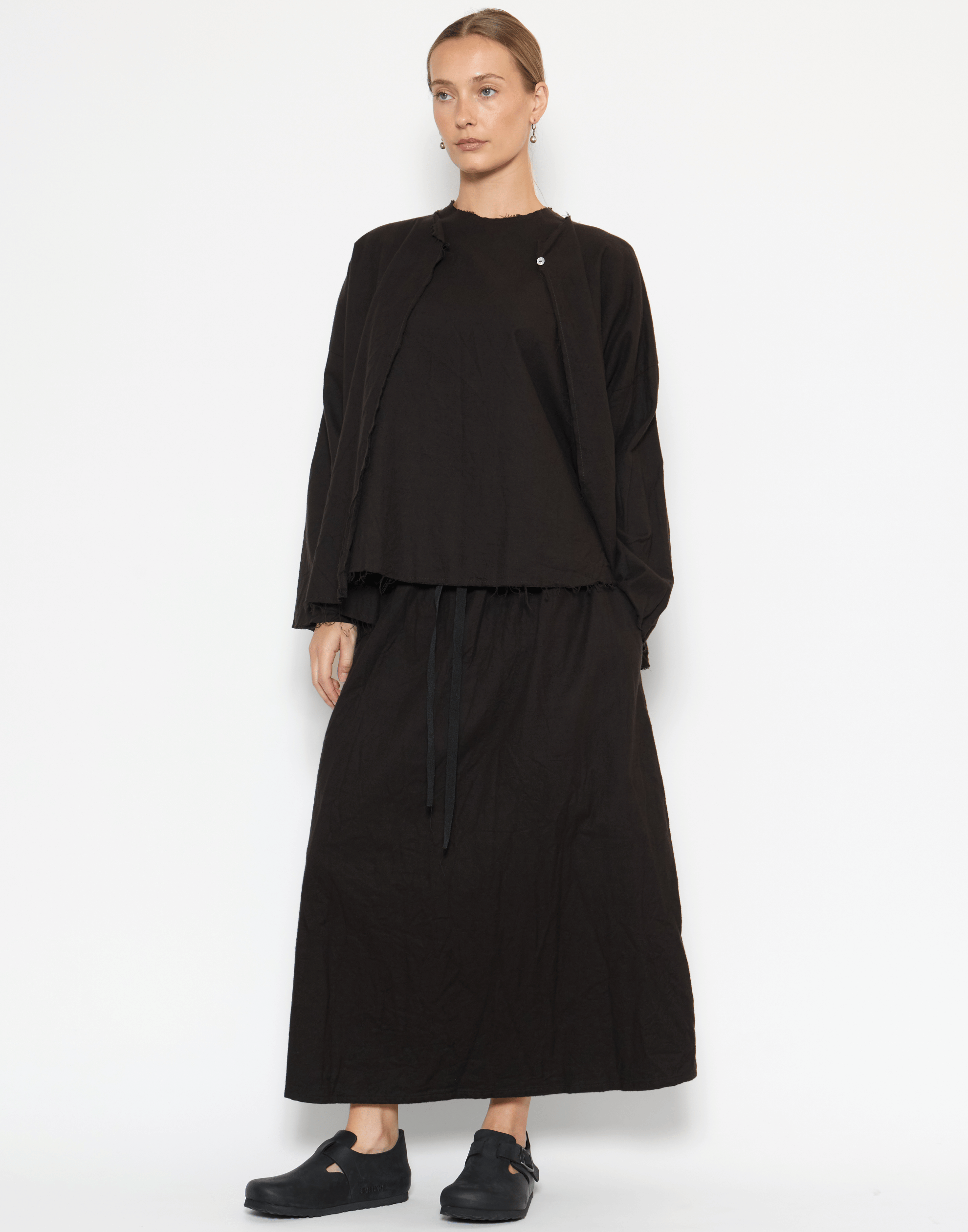 Bitter Chocolate Cotton Flannel Open Top