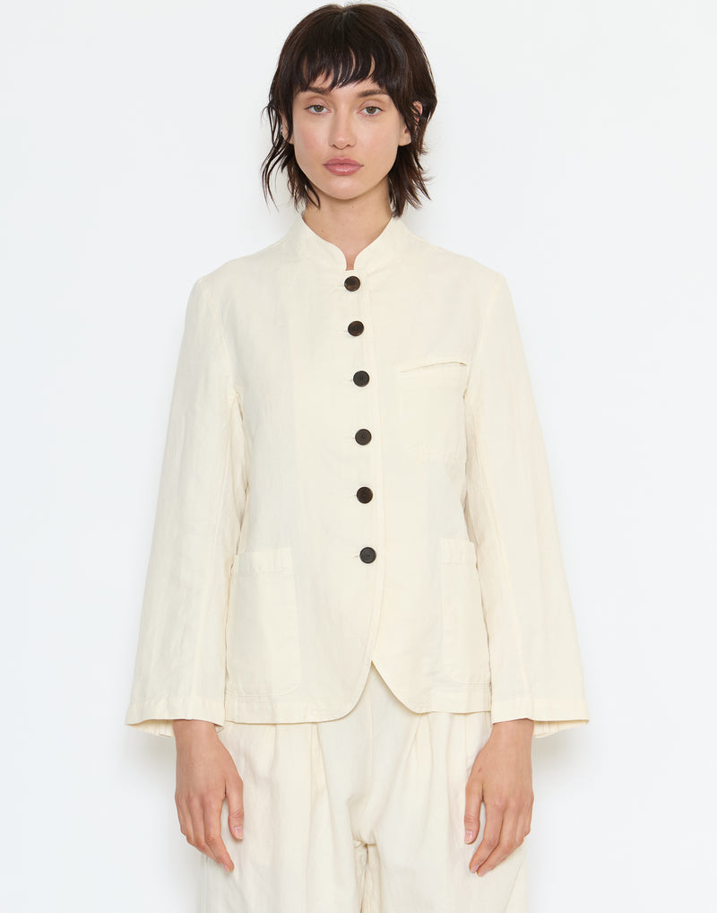 Parchment Cotton & Linen Jacket