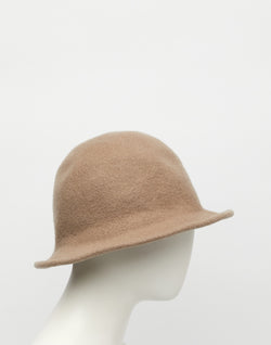 Grey Beige Lazy Small + Felt Hat