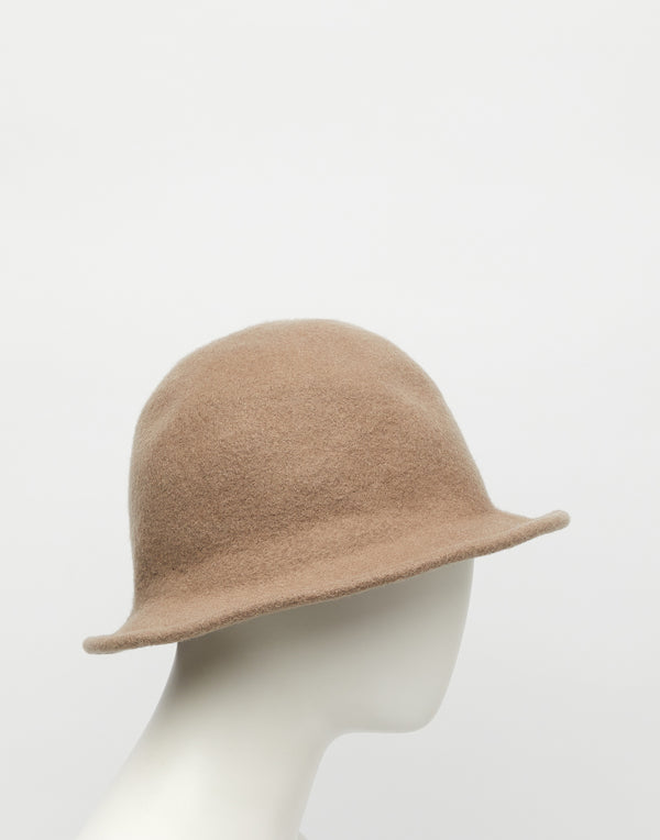 Grey Beige Lazy Small + Felt Hat