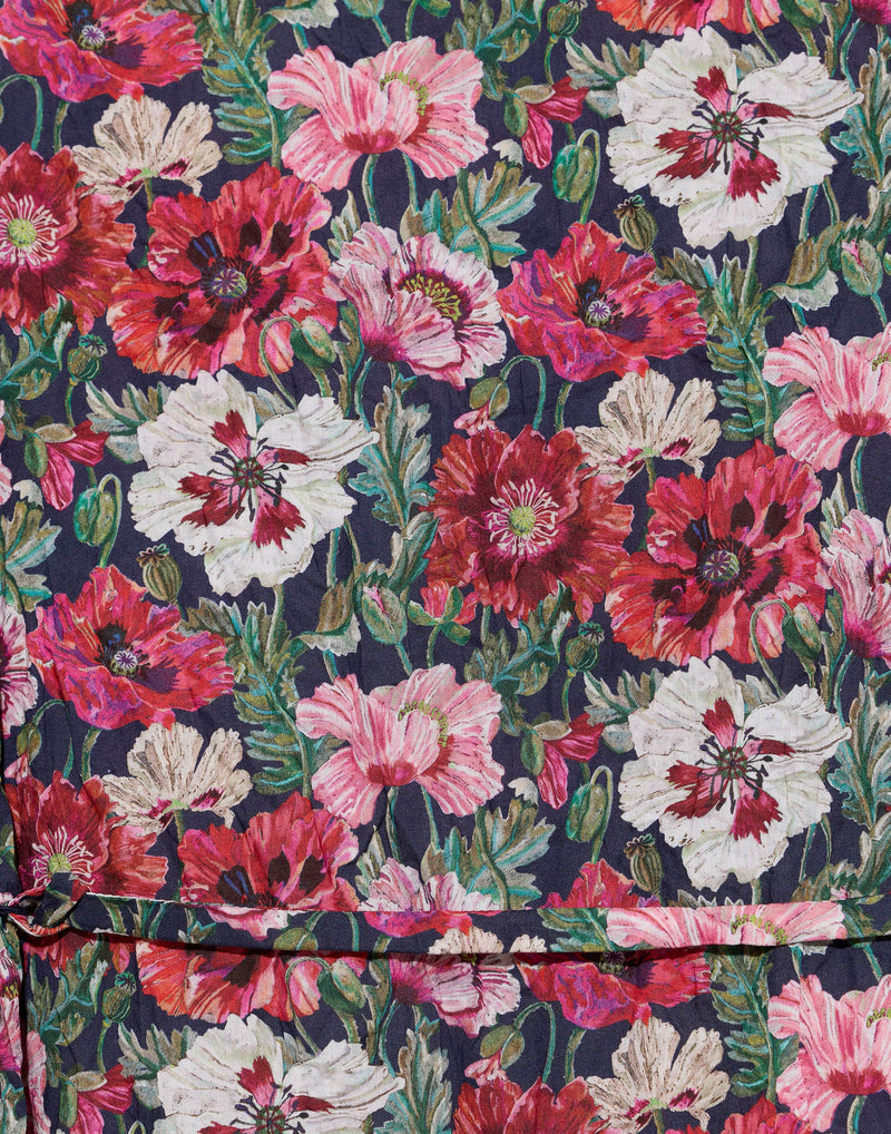 Red & Pink Floral Cotton Newpride Lavato Dress