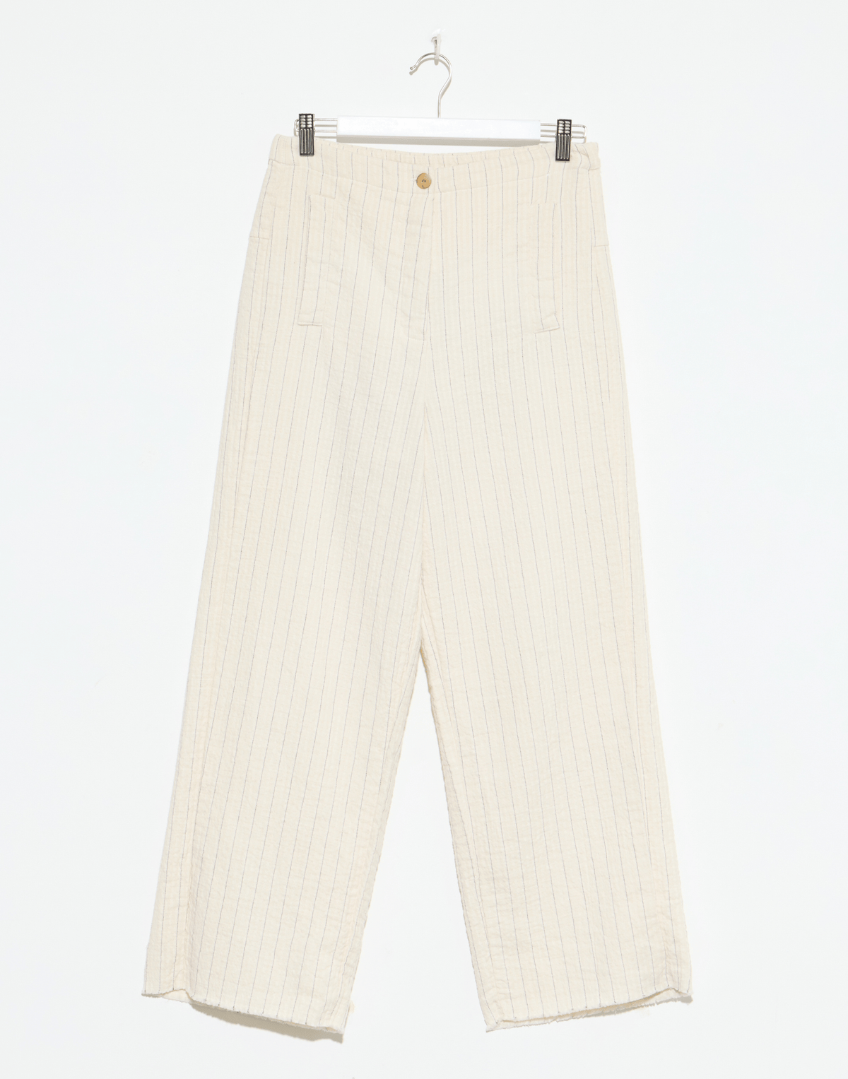 Natural Stripe Cotton Blend Philippa Pants
