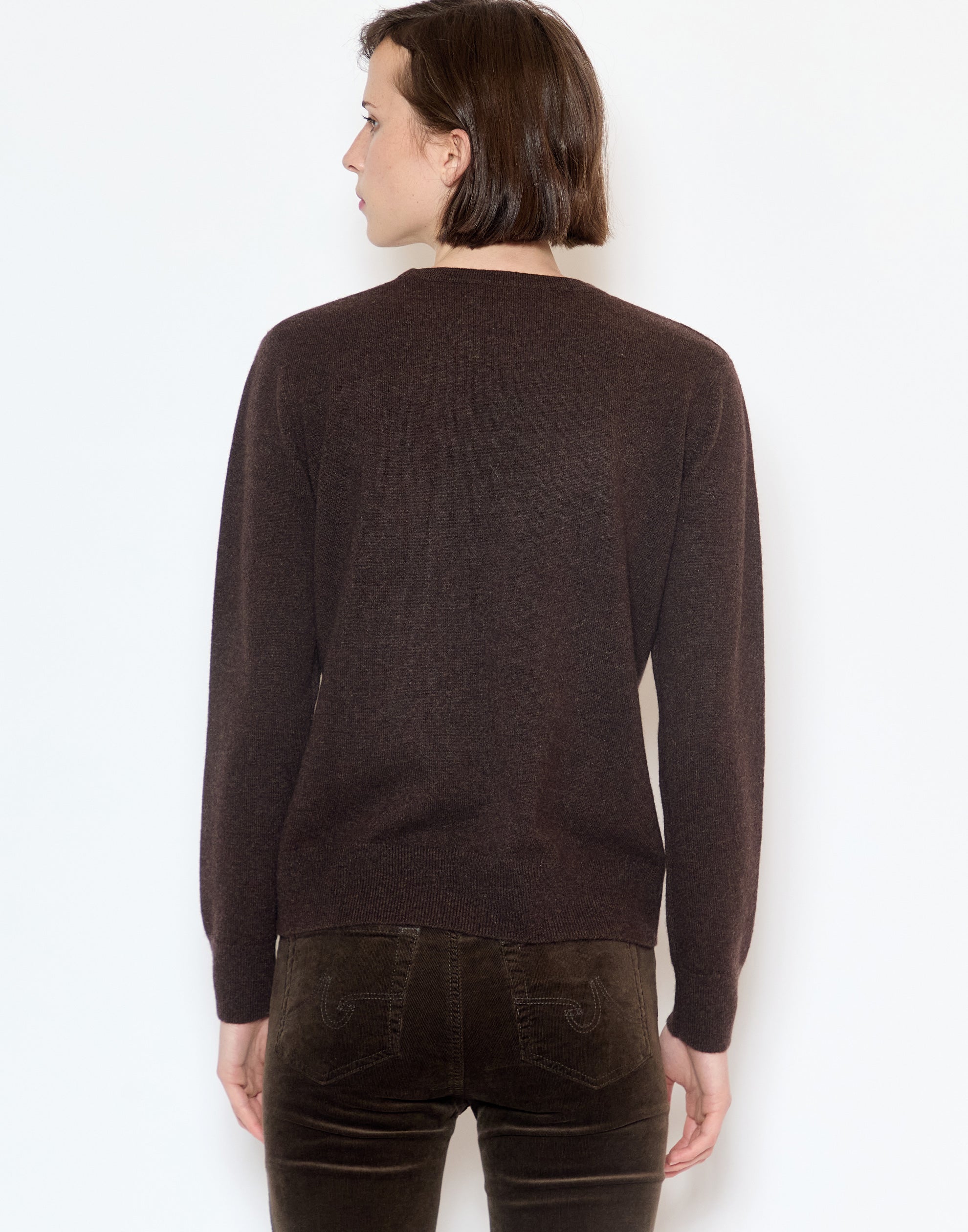 Chocolate Cashmere Essential Pullover