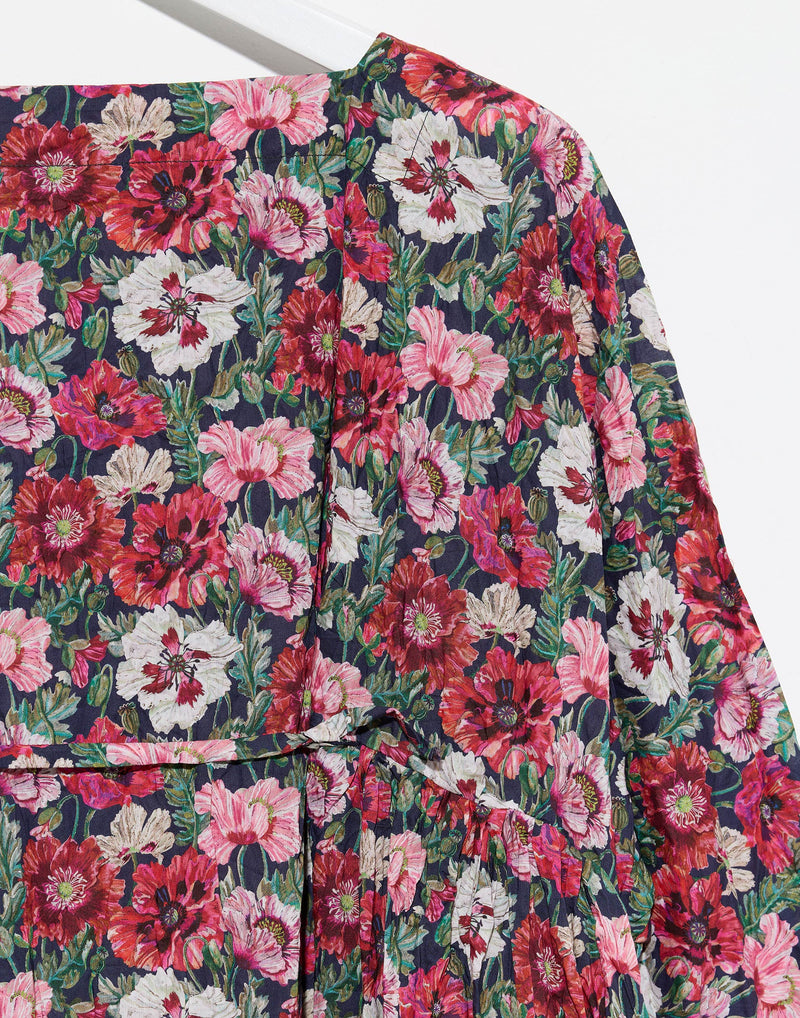 Red & Pink Floral Cotton Newpride Lavato Dress