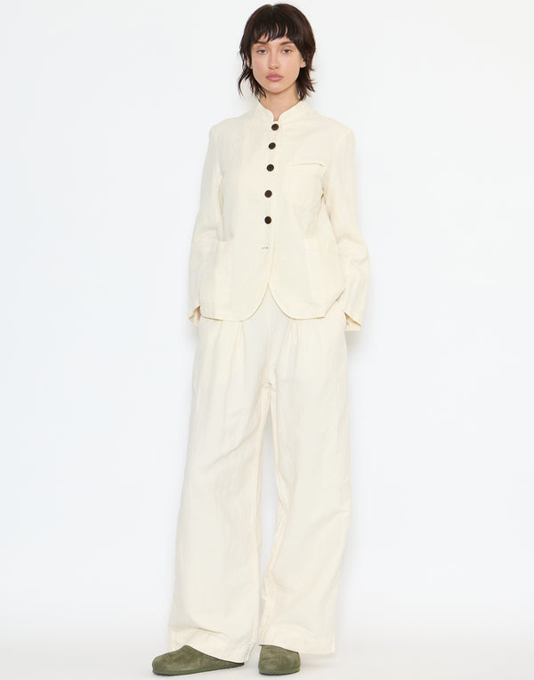 Parchment Cotton & Linen Jacket