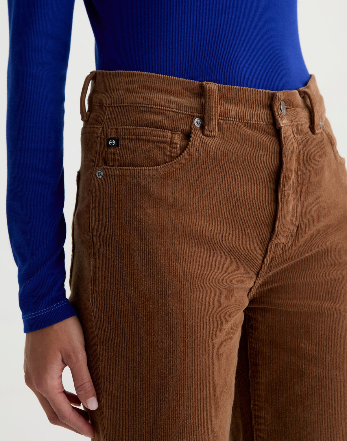 Bronze Beat Mid-Rise Brinley Corduroy Pants