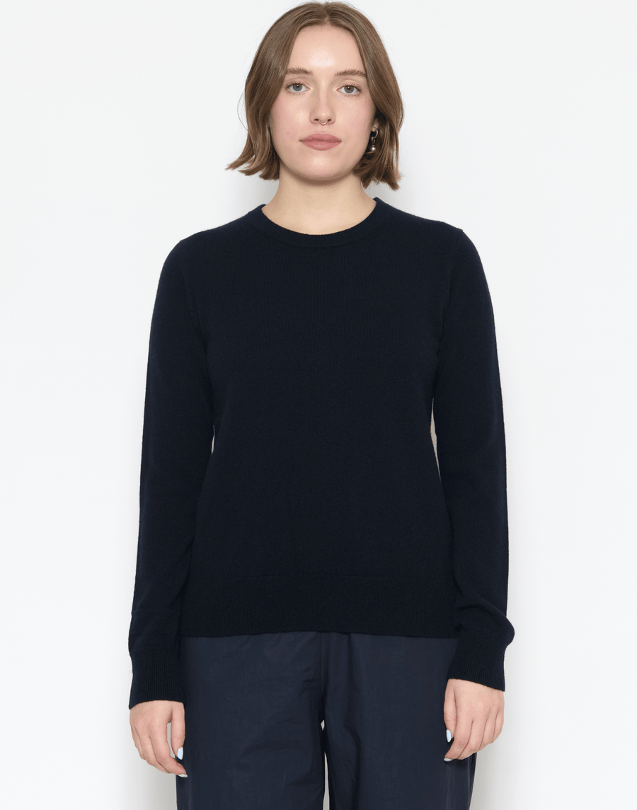 Navy Cashmere Essential Pullover