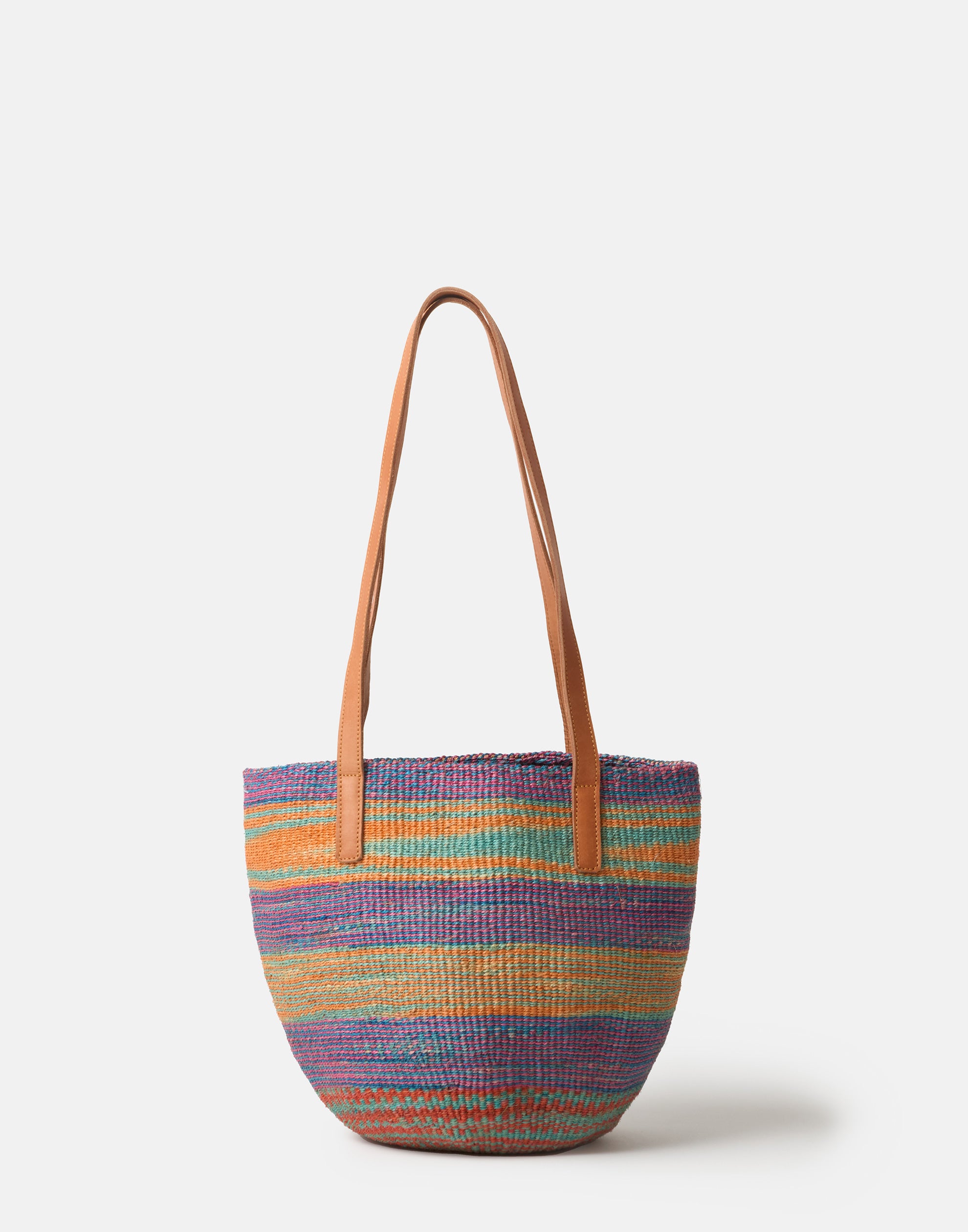 Multicoloured Basket Bag
