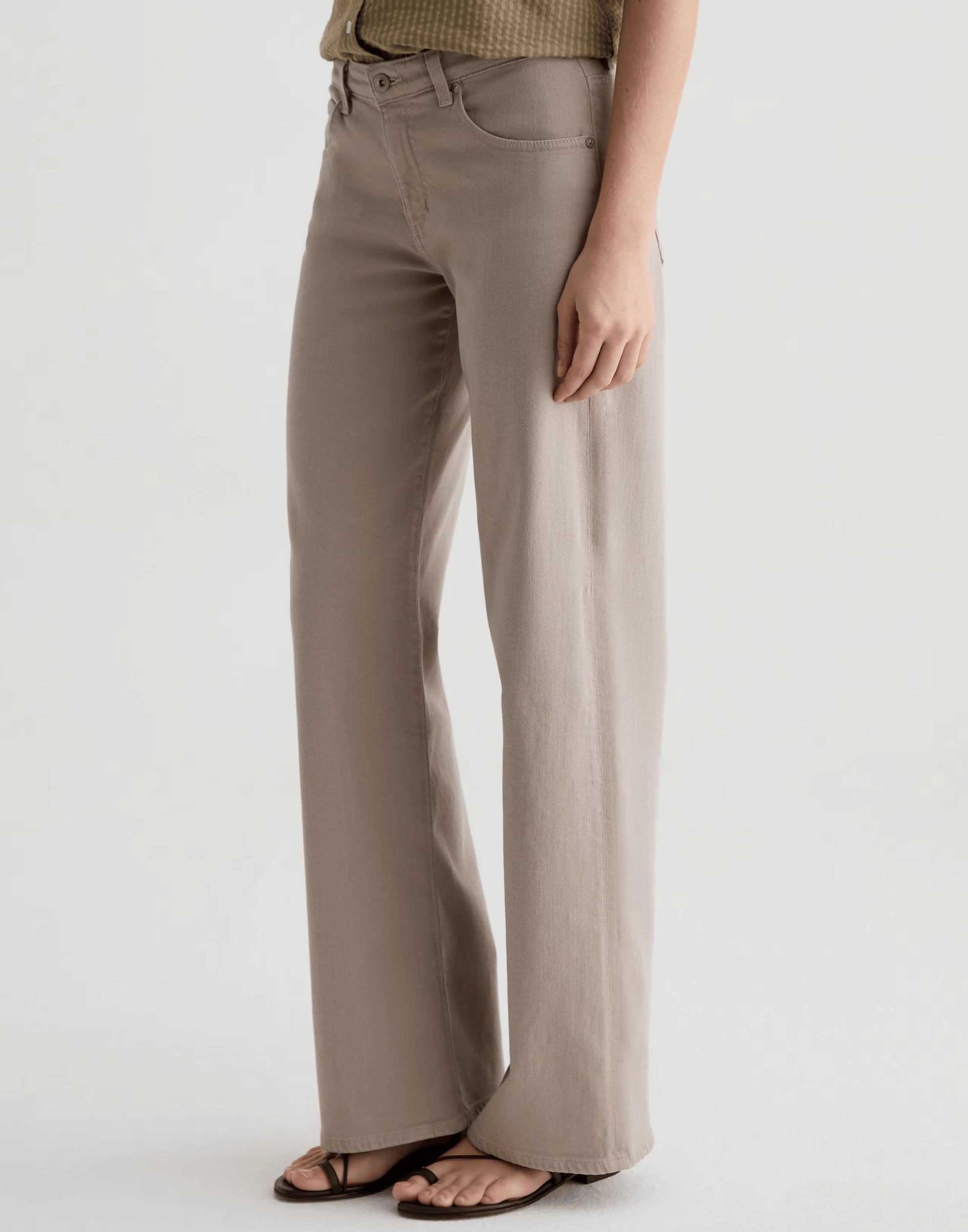 Taupe Low-Rise Adria Jeans
