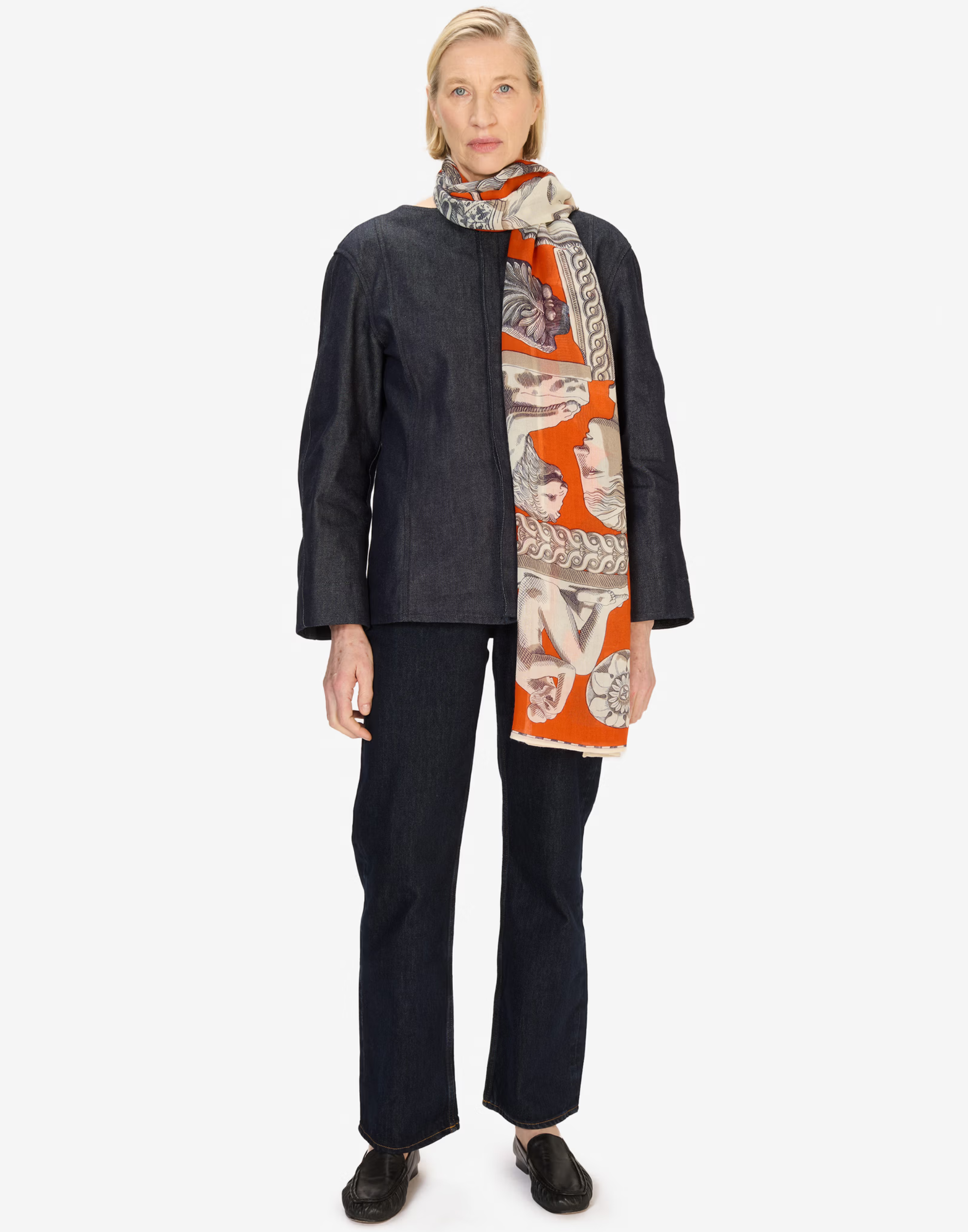 Orange Wool Archives Scarf