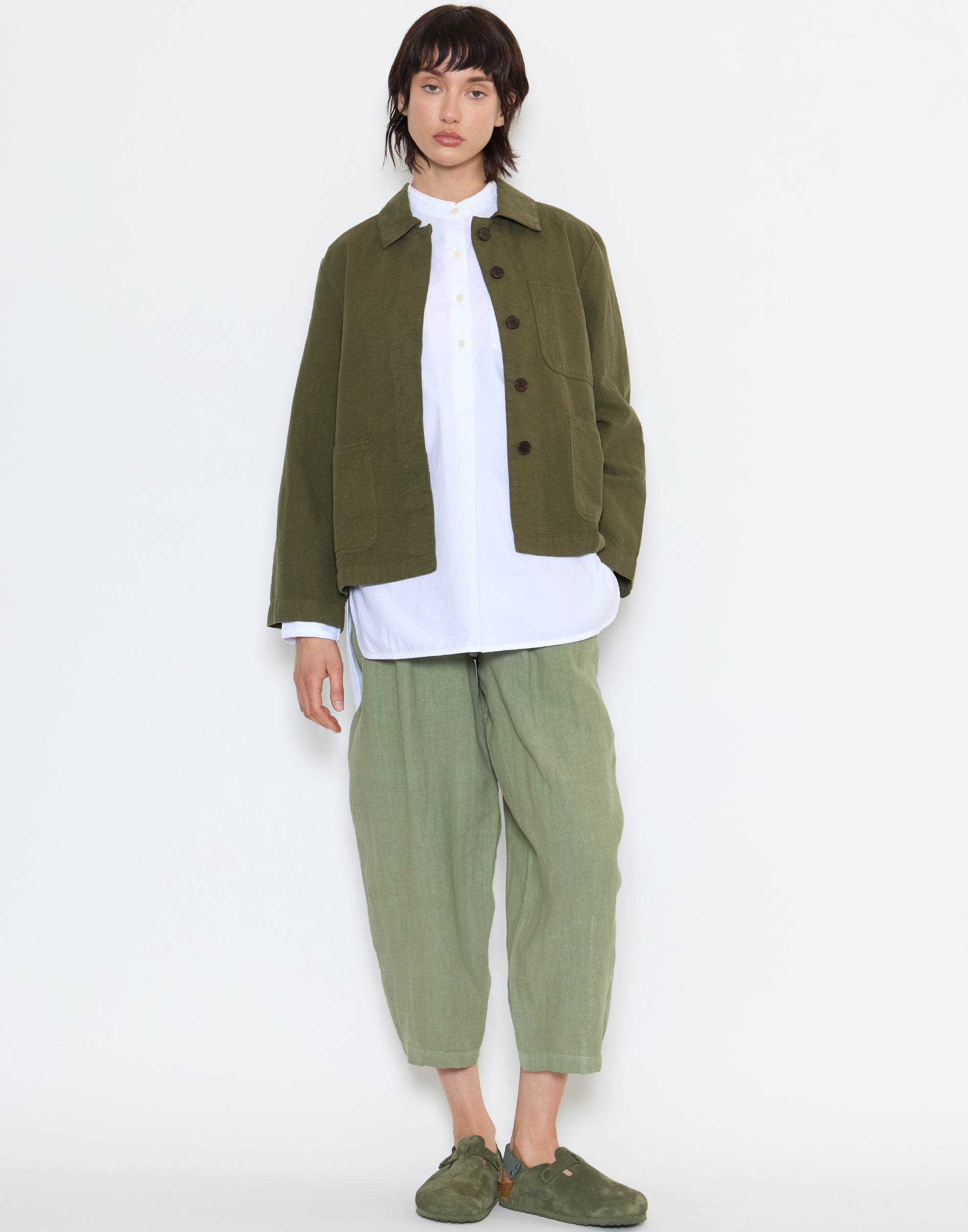 Sage Linen Minako Trousers