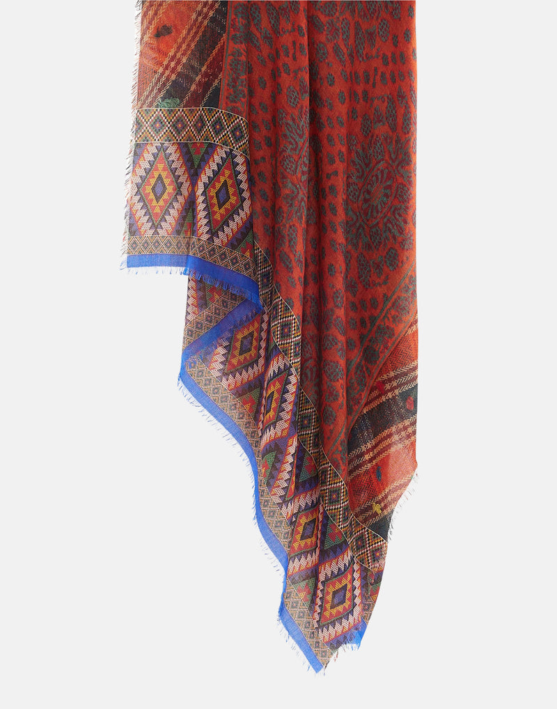 Multicolour Cashmere Euclide Scarf