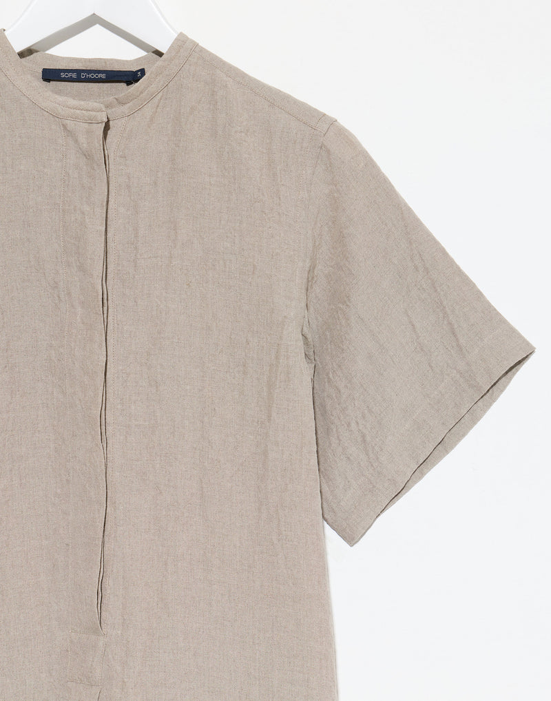 Natural Linen Dublin Shirt Dress