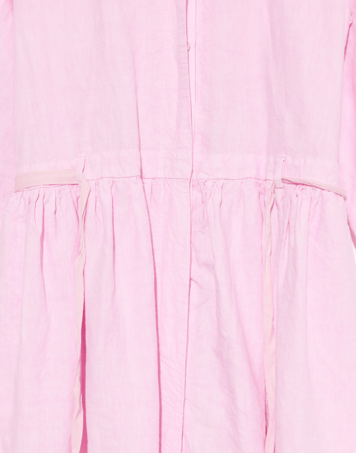 Pink Linen Davina Shirt Dress