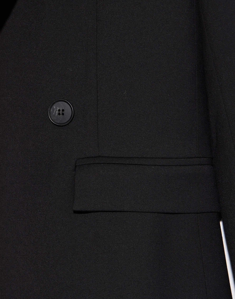 Black Wool Blend Clara Blazer