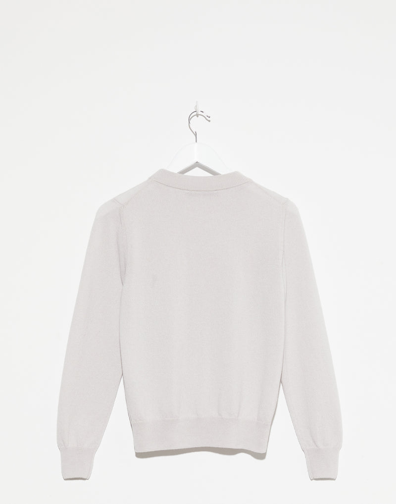 Snow Melt Grey Cashmere Moura Pullover