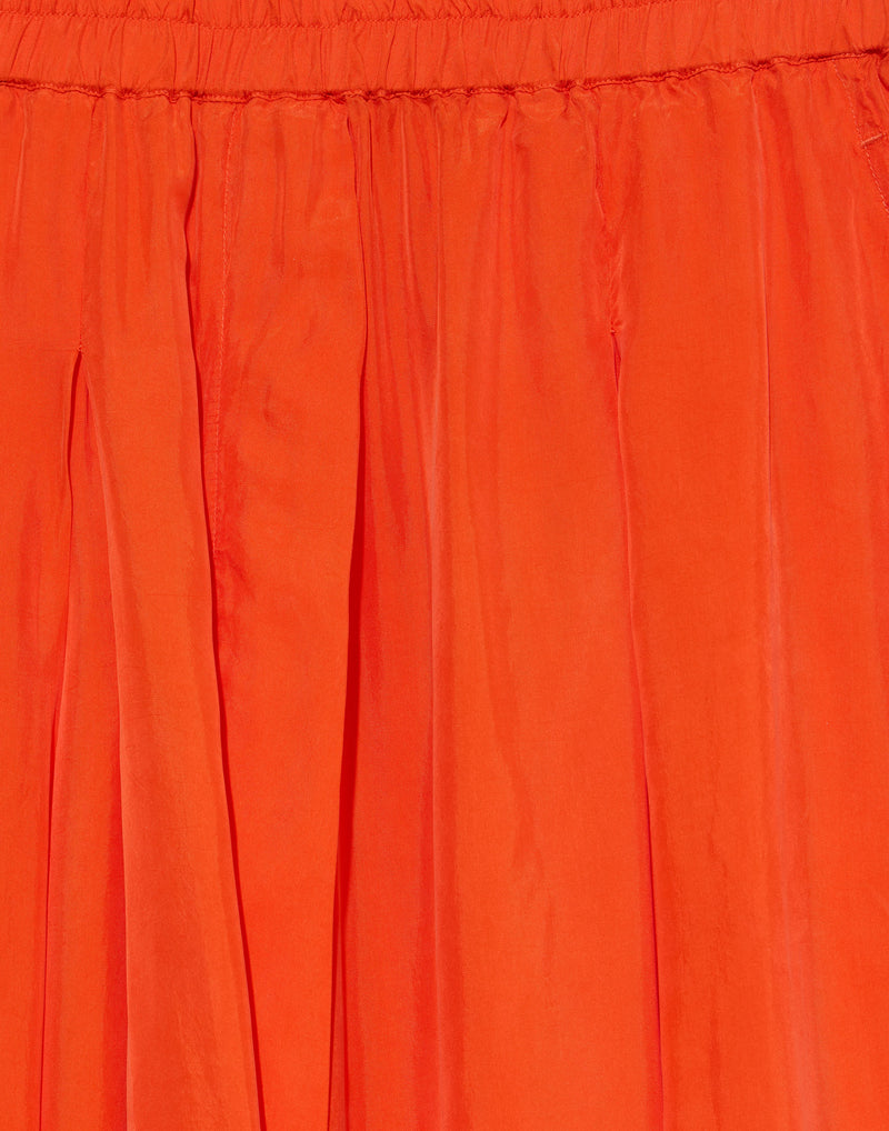 Mandarin Cupro Wide Leg Trousers