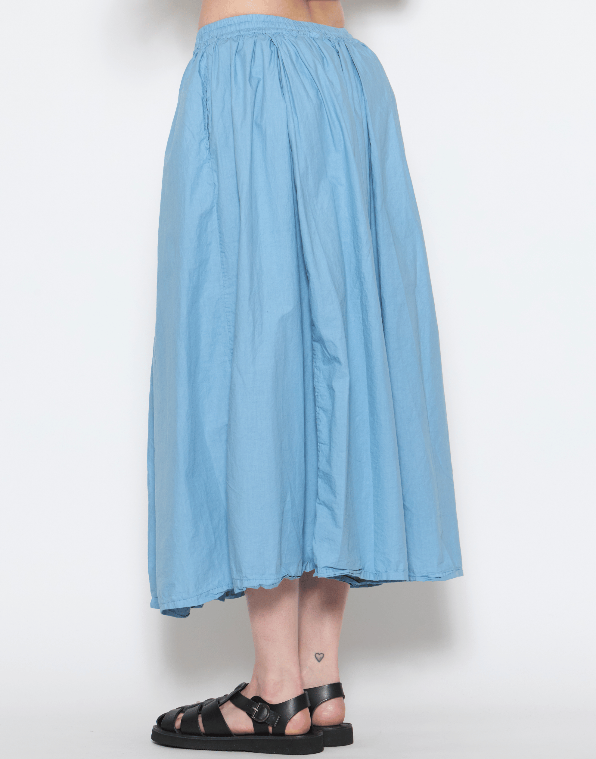 Washed Denim Cotton Ulla Skirt