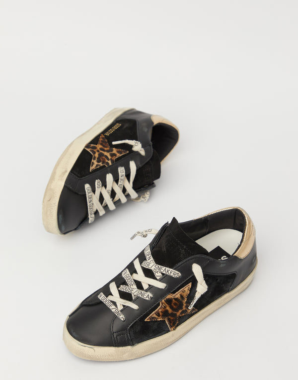Fuchsia Leather Concealed Heel Folk Sneakers