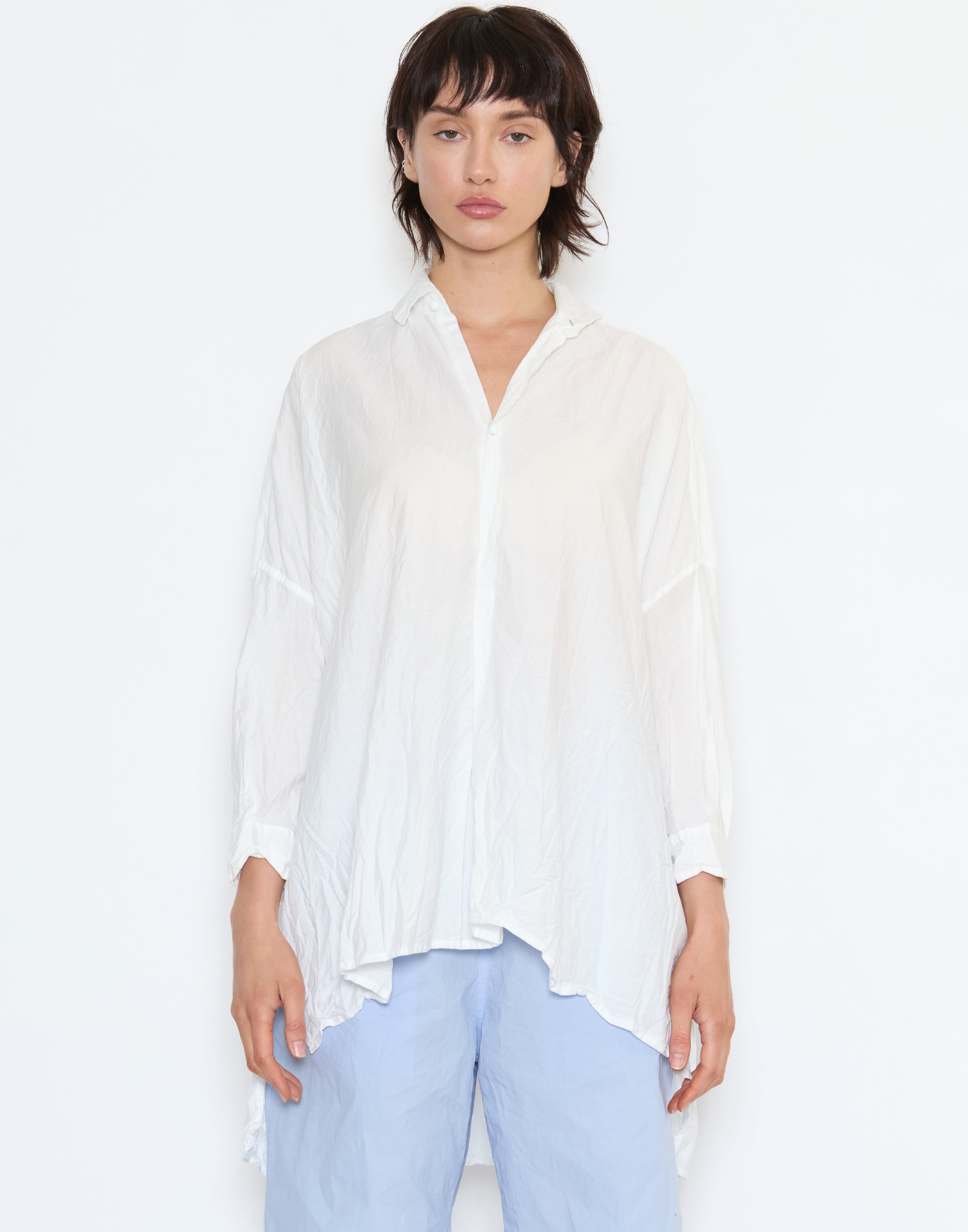 White Cotton More Lavata Top