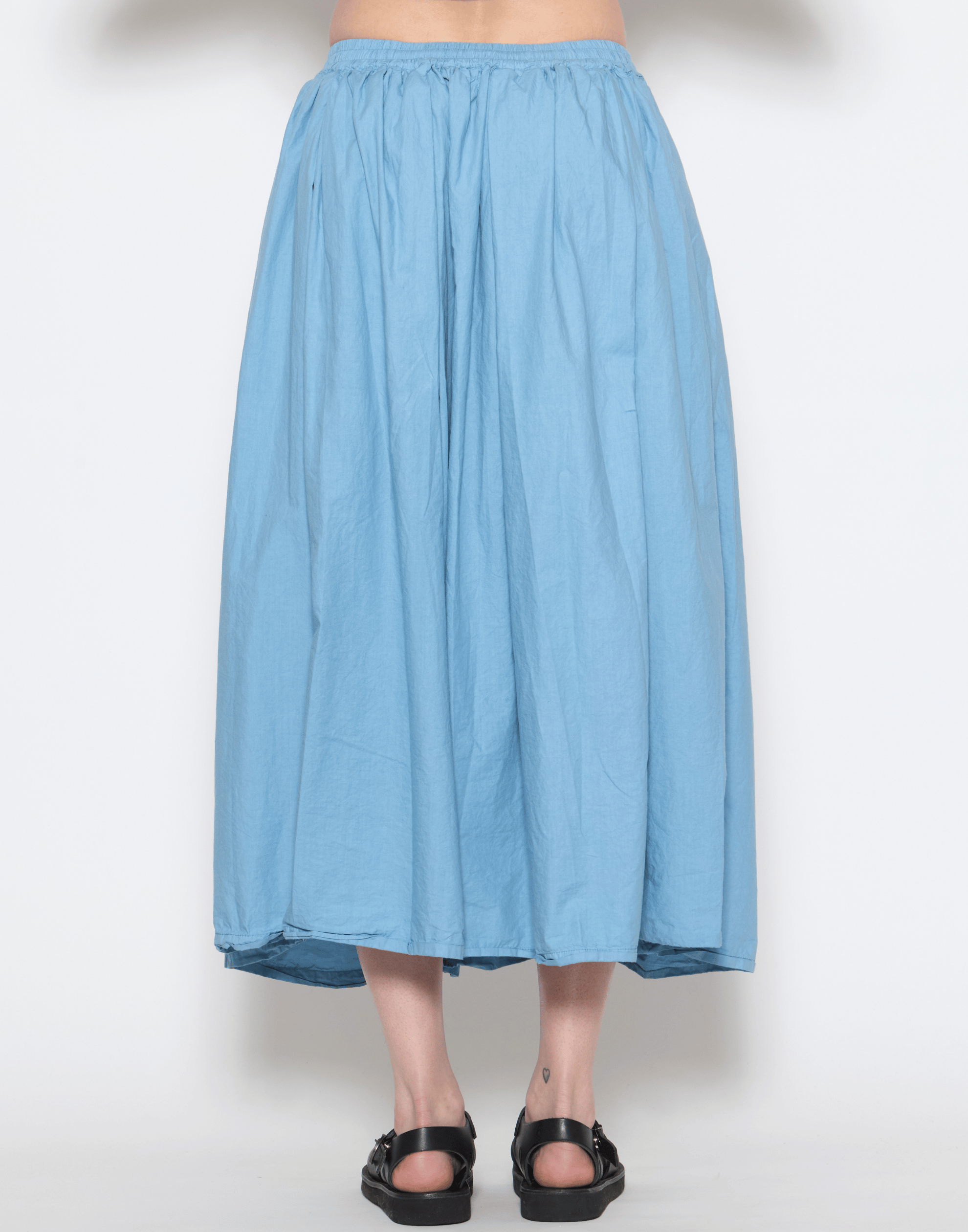Washed Denim Cotton Ulla Skirt