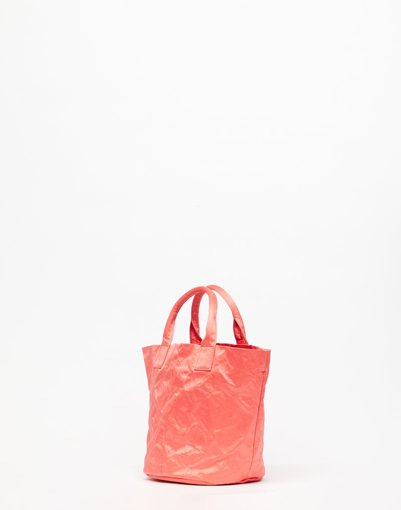 Watermelon Pink Satin Basketino Bag