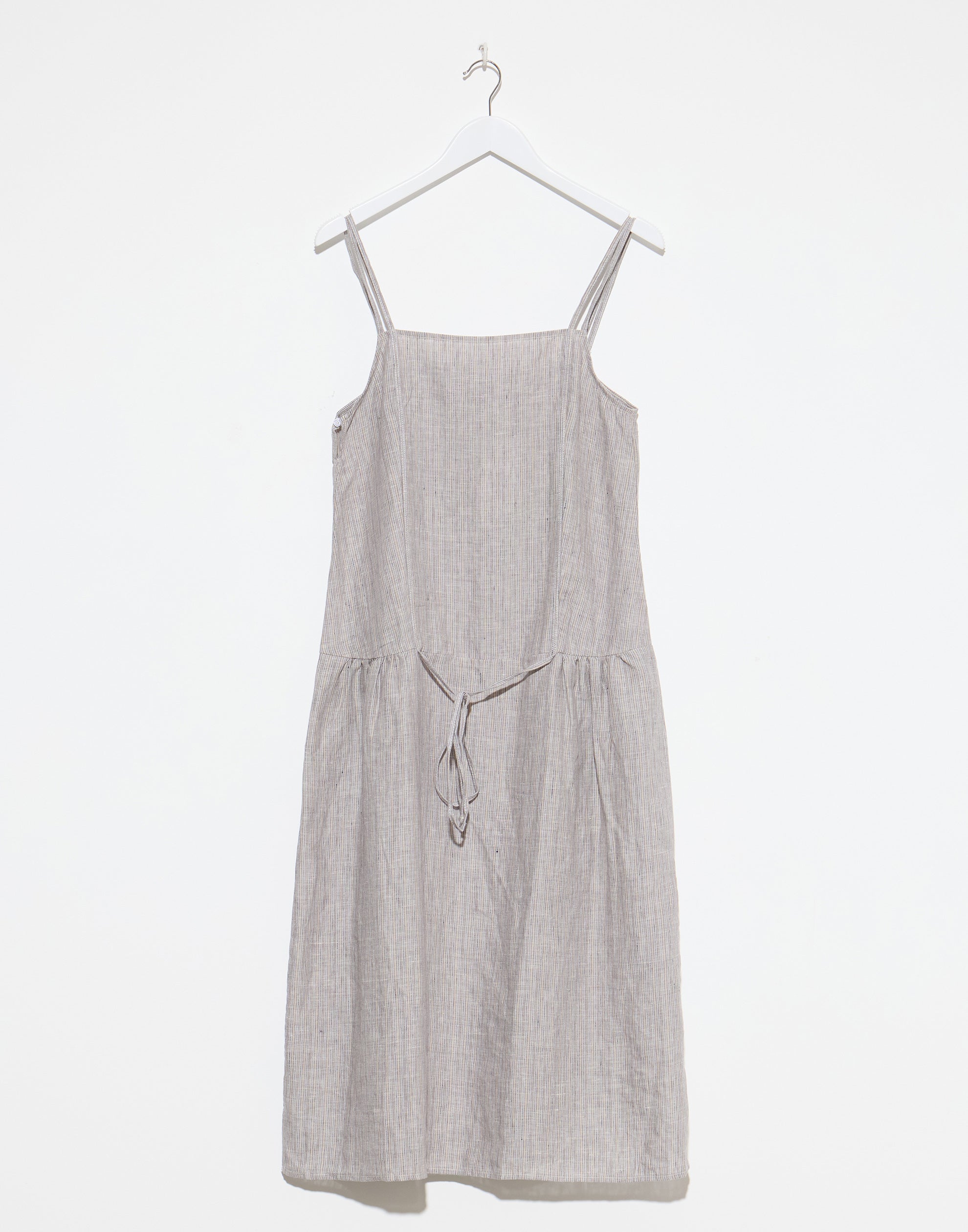Haze Blue Linen Strap Dress